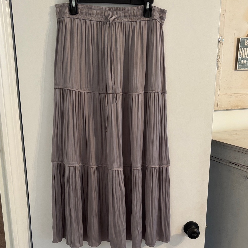 Joie Lavender/Gray Tiered Maxi Skirt